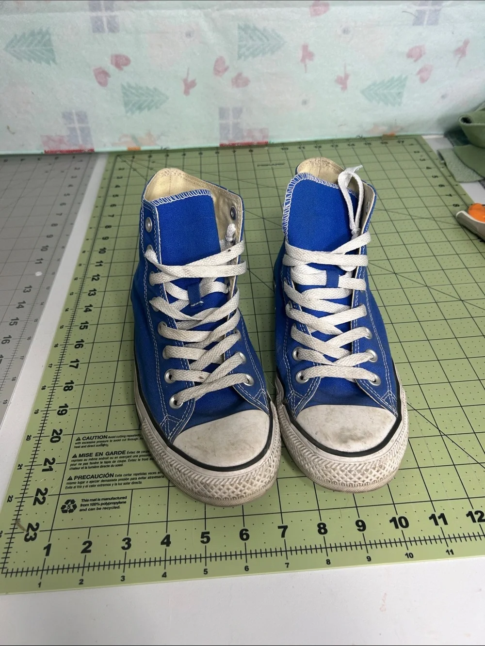 Blue High Top Converse